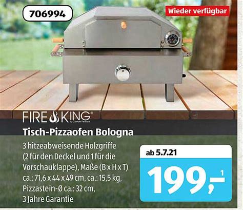 Fireking Tisch Pizzaofen Bologna Angebot Bei ALDI Sud