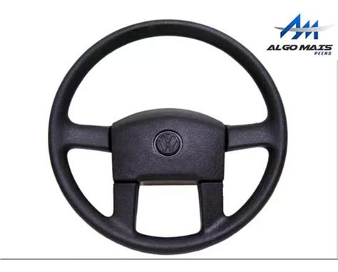 Volante Dir C Tampa C Emblema Estria Preto C Trava Vw Titan