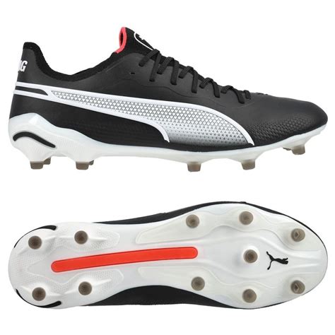 PUMA King Ultimate FG AG Breakthrough Zwart Wit Fire Orchid