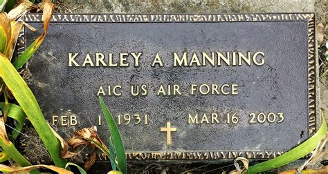 Karley A Manning (1931-2003) - Find a Grave Memorial