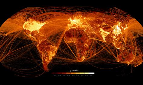 Mapped Carbon Dioxide Emissions Around The World