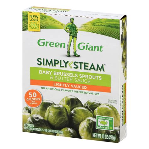 Green Giant Simply Steam Lightly Sauced Baby Brussels Sprouts Butter