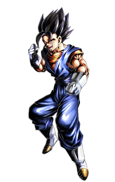 Vegito Anime Martial Arts Action Pose Blue Outfit Png Png All