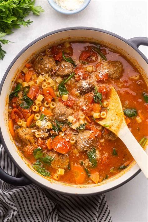 Italian Meatball Soup The Recipe Rebel VIDEO