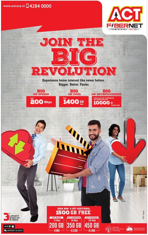 Act Fiber Net Join The Big Revolution Ad Advert Gallery