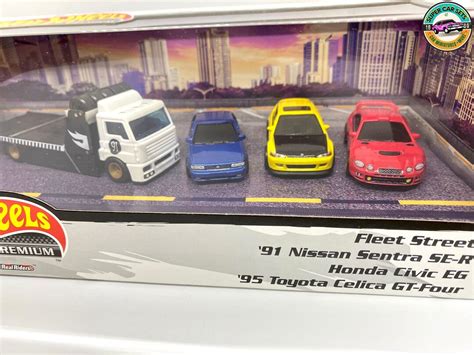 4 Vehicles Set Hot Wheels Premium Diorama Japanese Cars Fleet Street