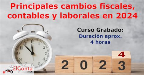 Principales Cambios Fiscales Contables Y Laborales En 2024 Elconta