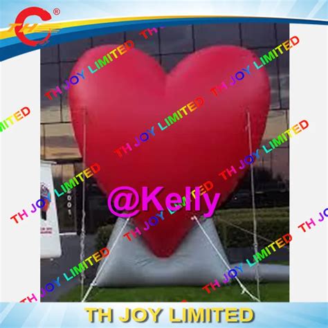 Free Shipping Inflatable Heart Balloon Model For Wedding Heart Shape