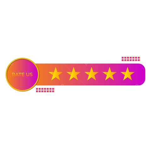 Five Star Rating Hd Transparent Gradient Five Star Rating Bar With