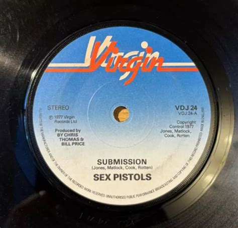 Sex Pistols Submission Rare Ne Sided Nmtb Freebie Virgin Vdj