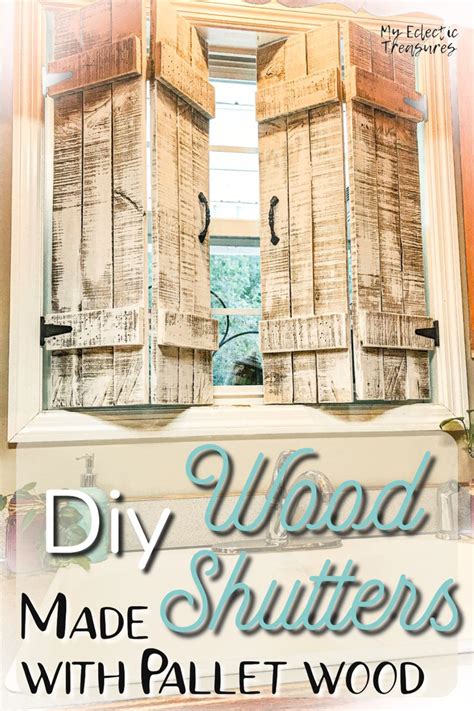 Diy Wood Shutters How To Build Rustic Window Covers Using Pallet Wood