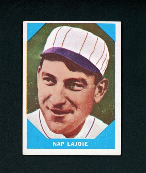 Nap Lajoie Fleer Baseball Greats Hof Philadelphia Athletics