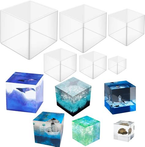 Amazon Luckkyme Resin Casting Molding Square Resin Mold Cube