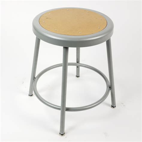 work stool gray short air designs