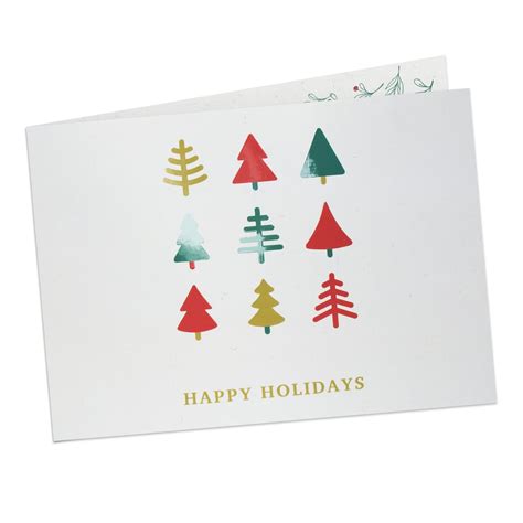 Folded Christmas Cards With Spot Uv Varnish Landscape A6 A6 At