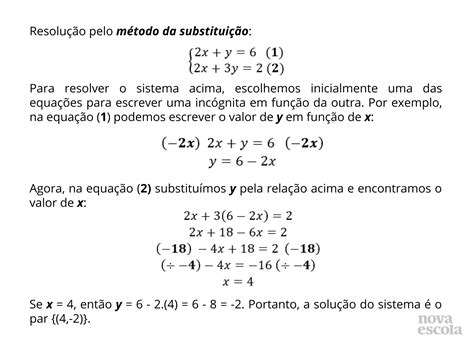 Sistema De Equações Planos De Aula 9º Ano