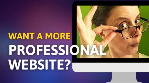 Ways To Make Your Website Look More Professional Youtube