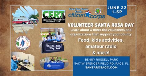 Community Invited To Volunteer Santa Rosa Day And Amateur Radio Field