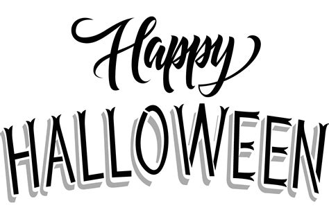 Happy Halloween Lettering Halloween Des Graphic By Pchvector