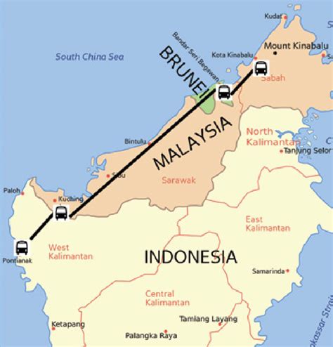 Sabah Sarawak Map