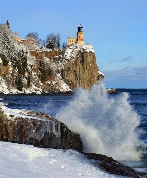 SplitRock Lighthouse Winter Photograph by Roxanne Distad - Fine Art America