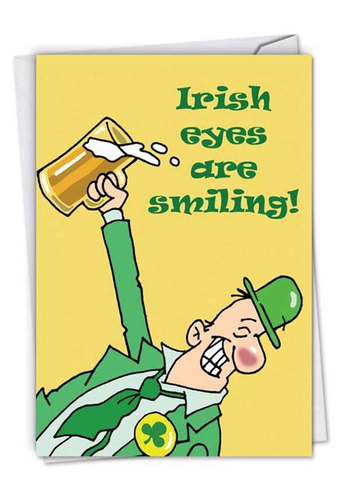 Irish Eyes Smiling Funny St Patrick S Day Greeting Card