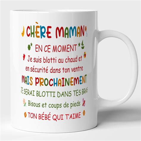 Lalasol Mug Future Maman Bébé Tasse Cadeau Pour Future Maman Enceinte