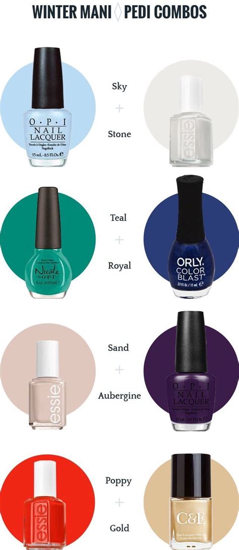 Pin By Mc On Beauty Nail Color Combos Pedicure Colors Mani Pedi Colors