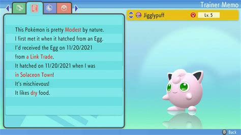 Pokemon Brilliant Diamond Shining Pearl Shiny Jigglypuff 6ivs Custom