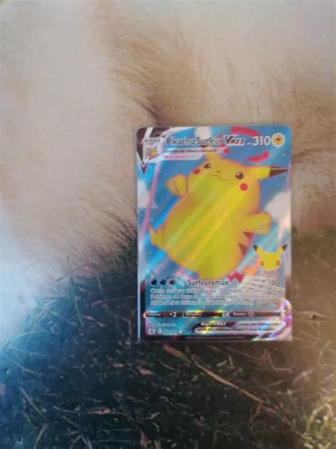 Carte Pok Mon Pikachu Surfeur Vmax C L Brations Ans Neuf Eur