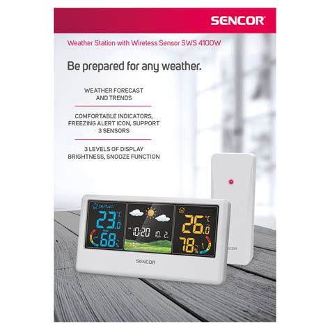 Weather Station With Wireless Sensor Sws W Sencor