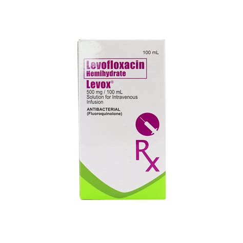 Levox Levofloxacin Hemihydrate Mg Ml Mg Ml Solution For Iv