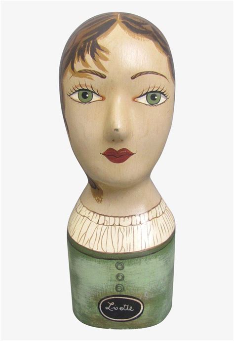 Vintage Plaster Mannequin Head Display Hats Wigs Hat Png Image