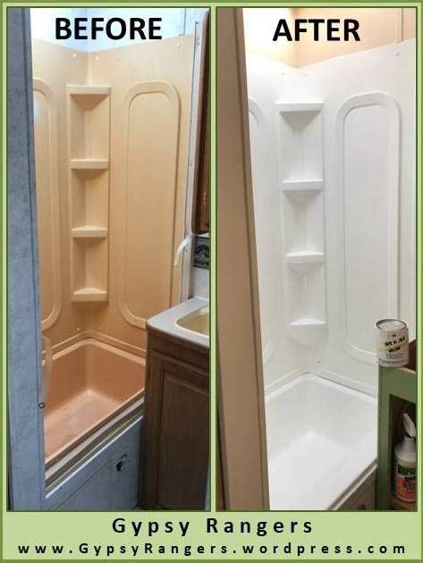 Rv Bathroom Updates Shower Tub Refinishing Artofit