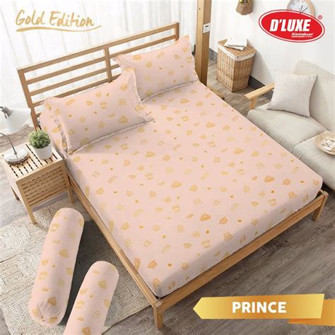 Jual Sprei Kintakun D Luxe Gold King 180x200 Tinggi 30cm 5in1 New