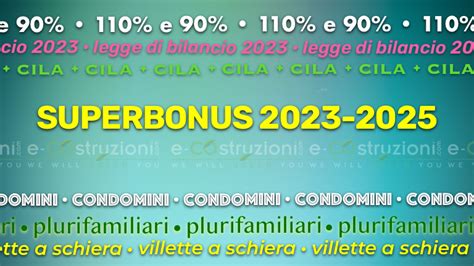 Superbonus Lo Scenario Dal 2023 Al 2025 Dal 90 Al 65 Di Detrazione