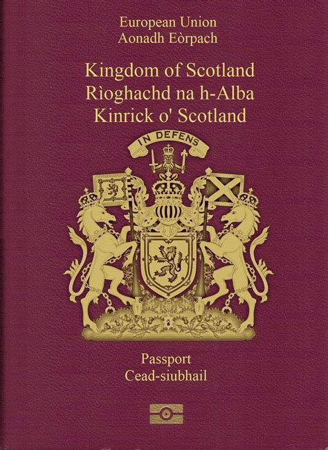 Scottish Passport Cover Scotland