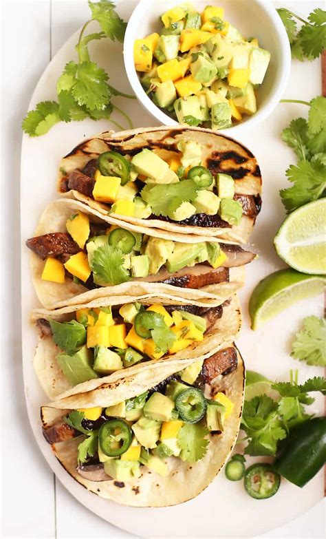 Mushroom Tacos W Mango Salsa My Darling Vegan