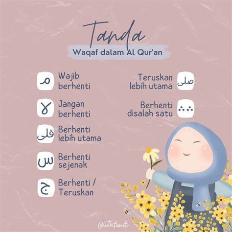 Kenali Tanda Waqaf Dalam Quran Islamic Posters Islam Nbkomputer