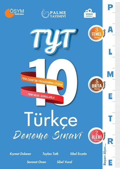 TYT 10 TÜRKÇE DENEME SINAVI PALMETRE SERİSİ