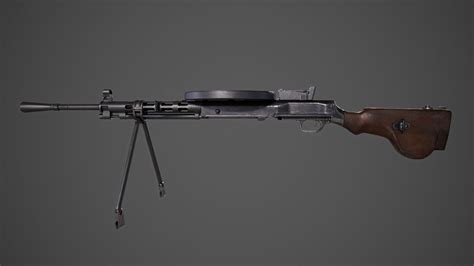 3D model DP-28 machine gun VR / AR / low-poly | CGTrader