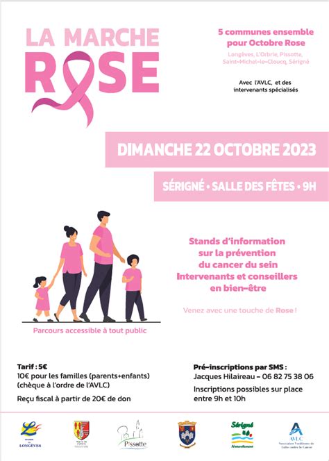 Octobre Rose 2023 Flyer Commune De Saint Michel Le Cloucq