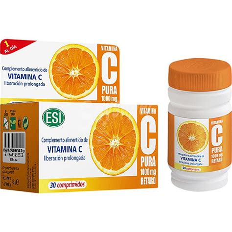 Esi Vitamina C Pura Retard De Liberación Prolongada 30 Comprimidos 1000 Mg