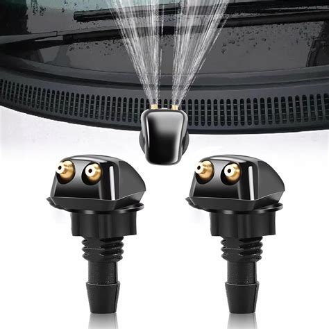 Amazon Huaione 2 Pcs Car Front Windshield Washer Nozzles Double