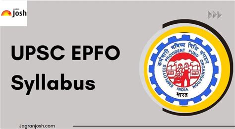 Upsc Epfo Syllabus 2023 Enforcement Officer Syllabus Pdf Download