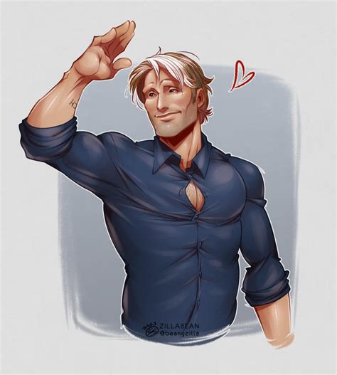 Mads Mikkelsen by zillabean on DeviantArt