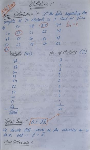 Statistics Complete Handwritten Notes Jee Main Jee Advanced