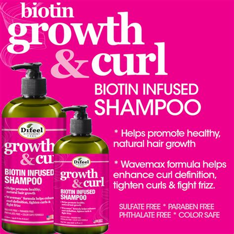 Difeel Growth And Curl Biotin Shampoo 12 Oz — Cosmetic Solutions All Your Favorite Brands