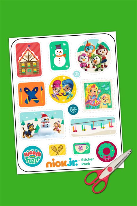 Nick Jr. Winter Sticker Pack | Nickelodeon Parents