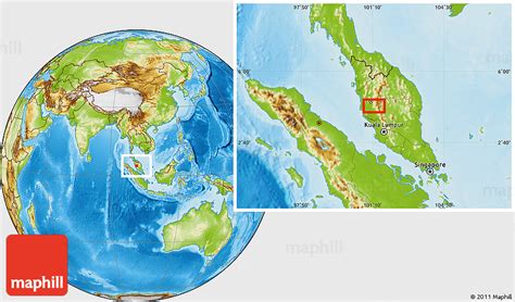 Physical Location Map of Simpang Pulai